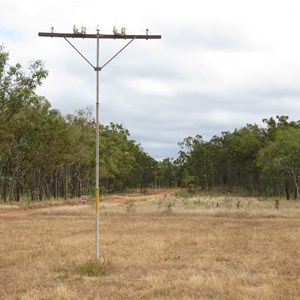 Original pole and insulators from OTL