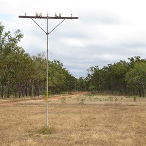 Original pole and insulators from OTL