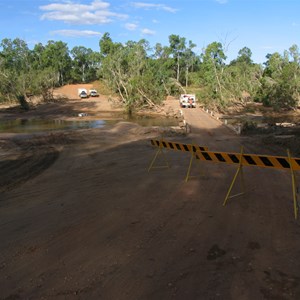 Old ford on left of old bridge