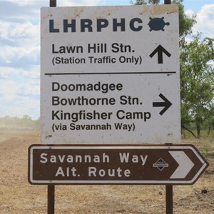 Sign at station main cattleyard