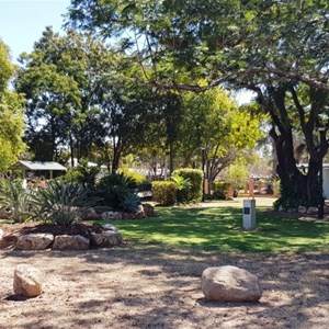 Park at the eastern end of town