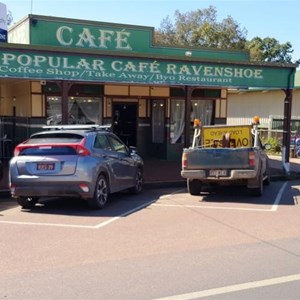 One of the several eateries in the town