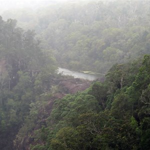 River diverted - so falls dry