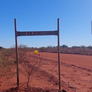 Punda Rockhole Turnoff