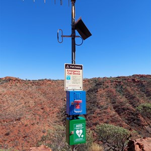 A Cross-Section Through Time Sign & Emergency Comms