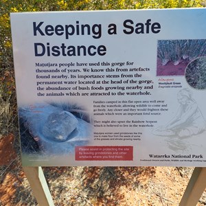 Keeping A Safe Distance Sign