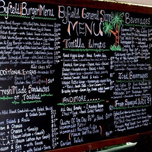 Byfield General Store has an extensive menu