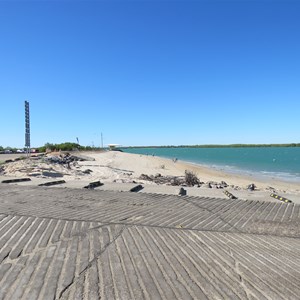 Boatramp looking upriver