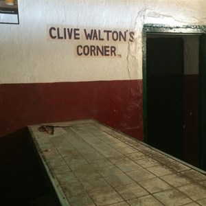 Clive Waltons Corner inside the Betoota Hotel
