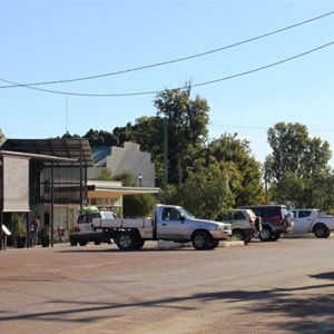 The main street, including the museum and cafe.