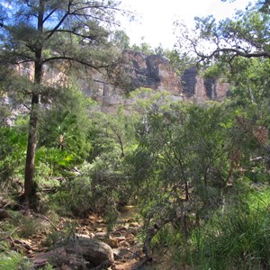 Gorge cliffs from base