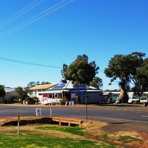 Main street and business area