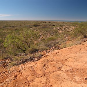 View over the range east to Gulf