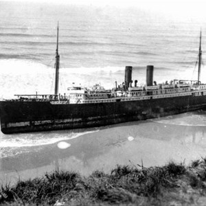 Maheno beached