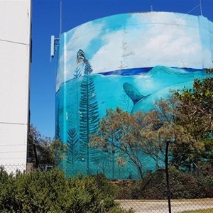 Water storage beside the lighthouse