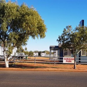 The caravan park is attached to the hotel