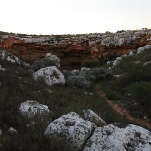 View of walk-in entrance to Knowles Cave