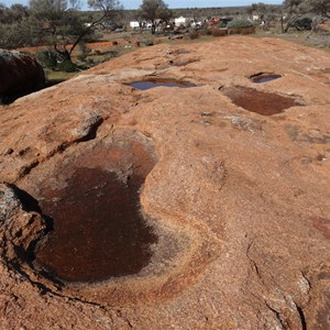 Kychering rocks with water pools - south east of Malbooma