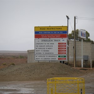 Strzelecki Track closed for rain, 7 June 2008