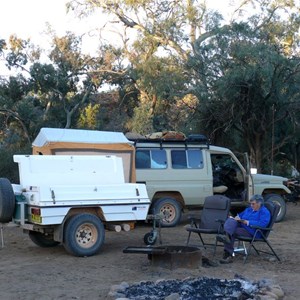 Camped at Weetootla Gorge