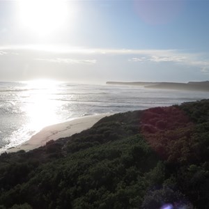 The Cape juts into the sea
