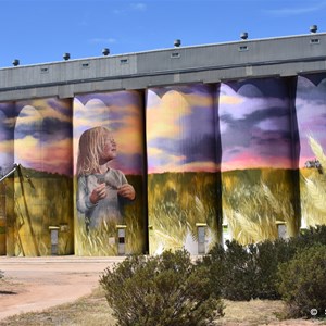 Kimba's newly painted silos 