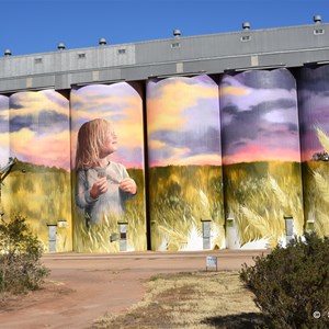 Kimba's newly painted silos 