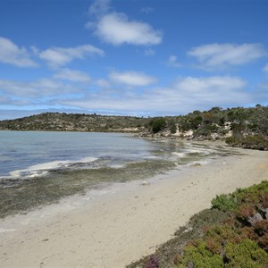 View back to campsites