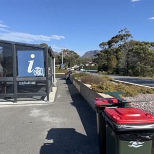 Bins at Info Bay