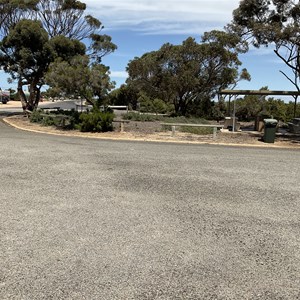 Park near the boat ramp