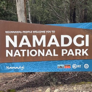 Namadgi National Park Entry Sign