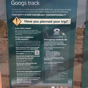 Googs Track Info Board