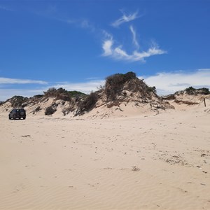 Eroded foredunes