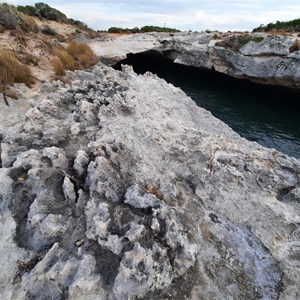 Main cave at dusk