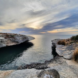 Coastal cave chasm