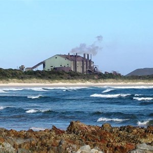 The iron ore processing plant at Port Latta