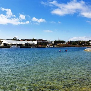 Ulverstone viewed from the Leven River