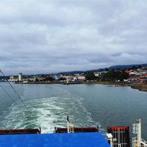 The Mersey River and Devonport to the right