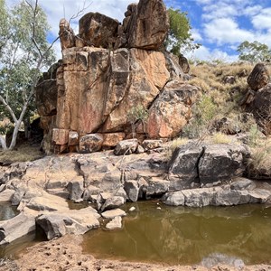 Sun rock waterhole