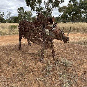 Wild pig sculpture