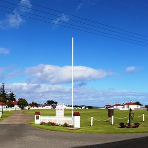 The remaining buildings of the Low Head Signal Station