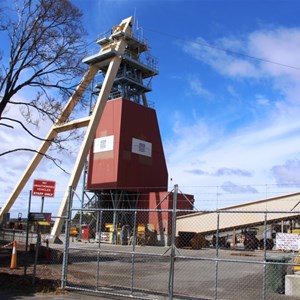 The mine shaft head at Beaconsfield