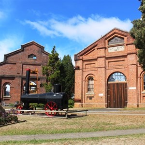 Old mine buildings house the Heritage centre