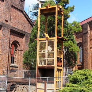 Mine equipment on display