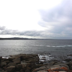 View over the Bay of Fires towards Eddystone Point