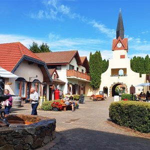 Part of the Swiss shopping village
