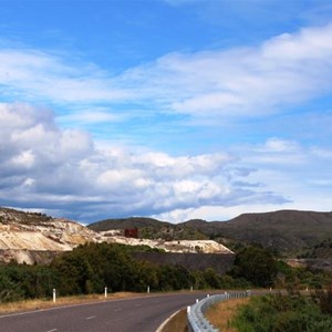Mining areas on the road from Zeehan to Strahan