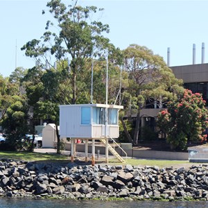 The finishing line for the Sydney Hobart Yacht Race 