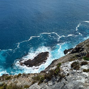 End of clifftop hike
