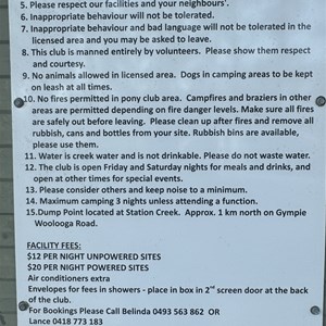 Widgee Showground Camping